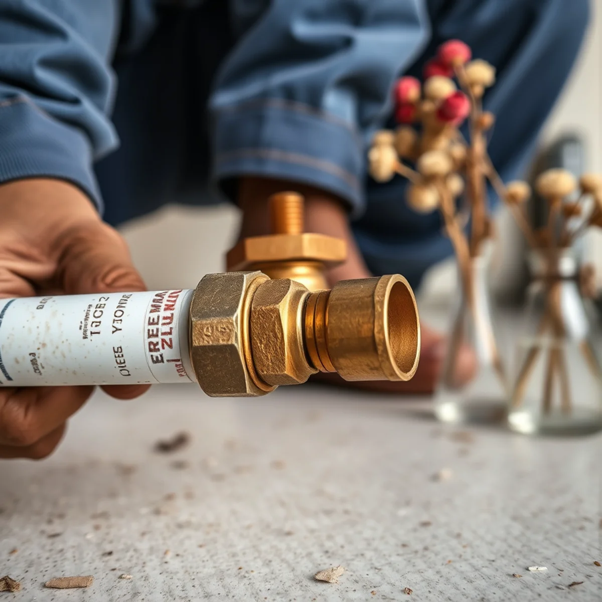 Permanent Uponor PEX-A expansion pipe splice installed where the freeze rupture occurred
