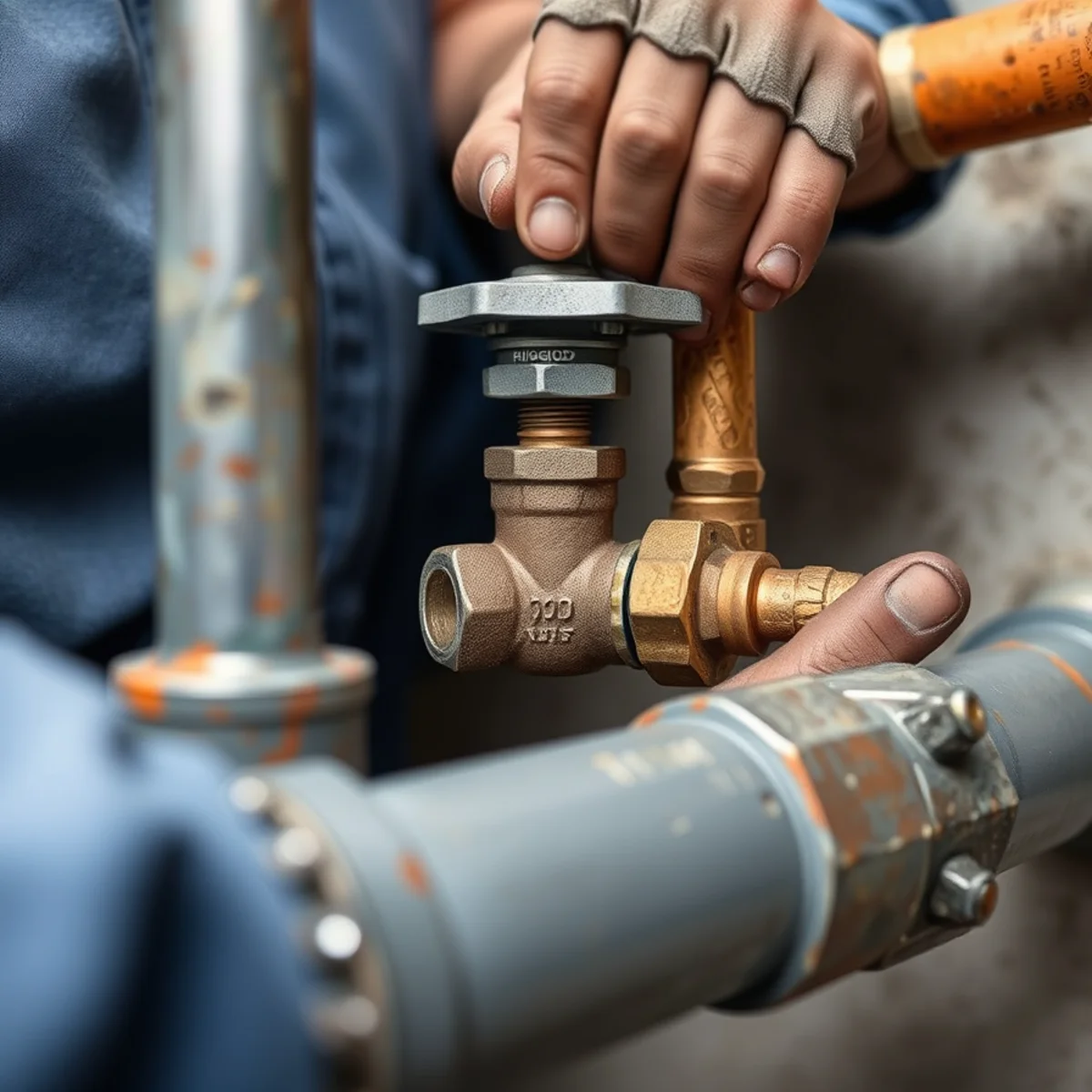 Harrisonburg residential basement shutoff and main isolation valve configuration